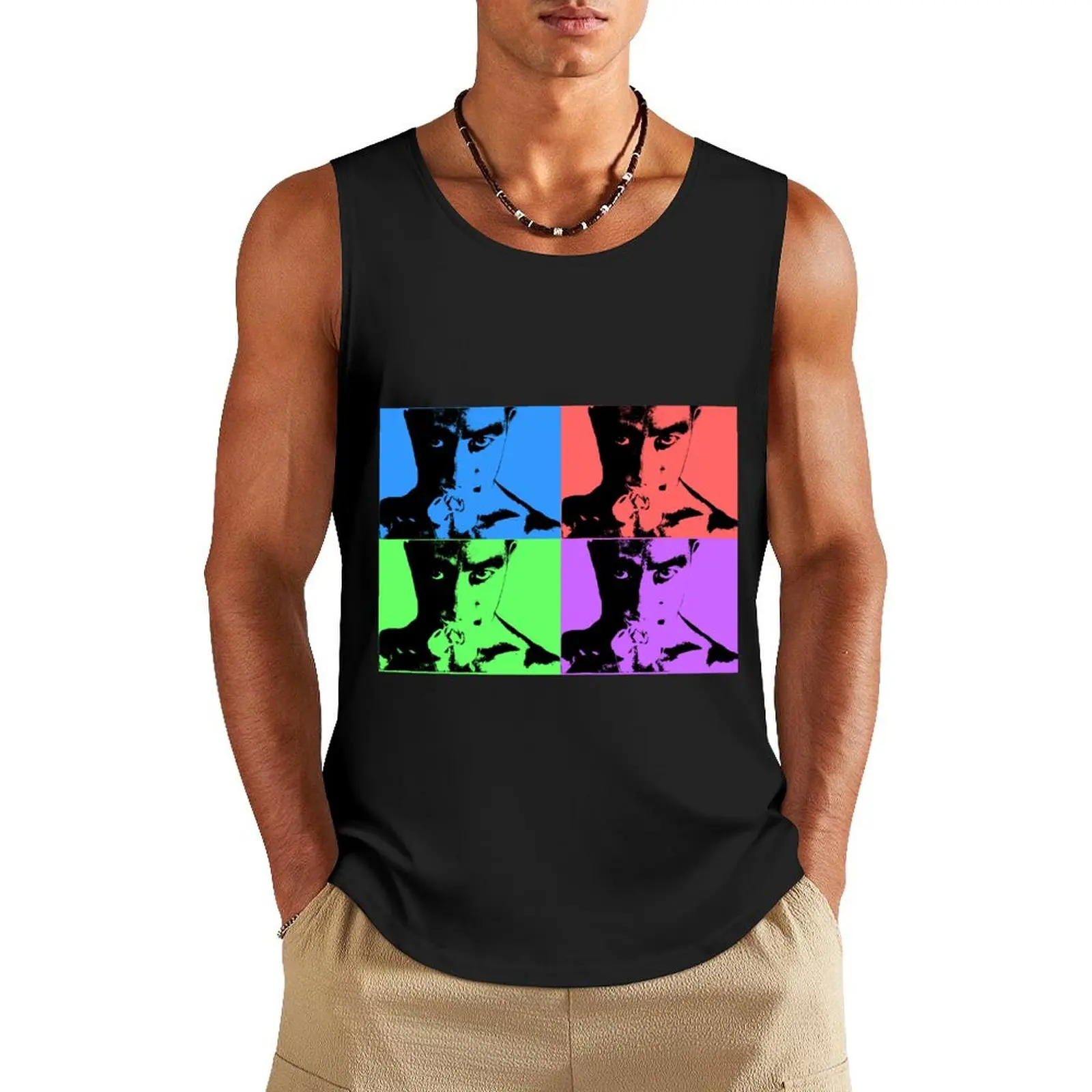 Confessions of a Mask - pop art Tank Top sleeveless gym shirt man fitness cotton t-shirts man gym clothes for man 
Confessions of a Mask - pop art Tank Top sleeveless gym shirt man fitness cotton t-shirts man gym clothes for man