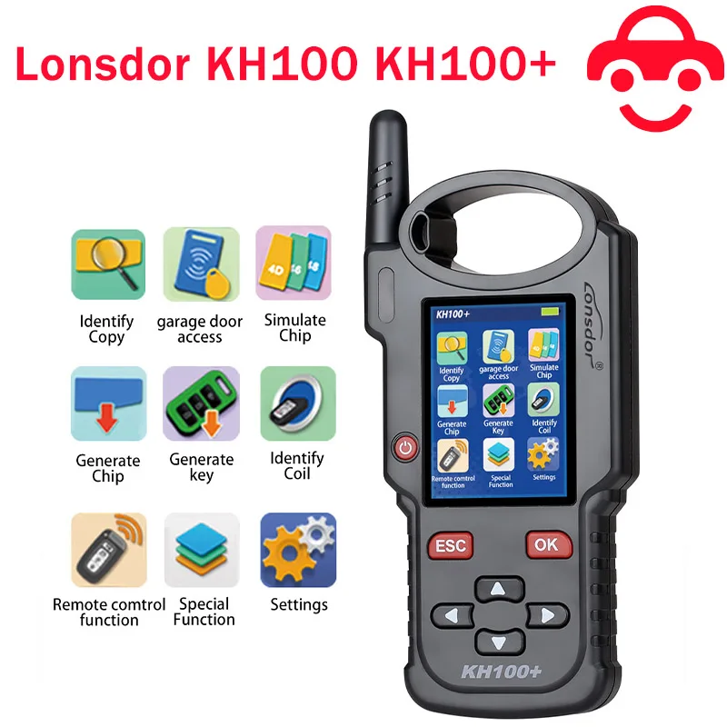 Программатор дистанционного ключа LONSDOR KH100 +, новейшее портативное устройство, обновленная версия KH100
Программатор дистанционного ключа LONSDOR KH100 +, новейшее портативное устройство, обновленная версия KH100
