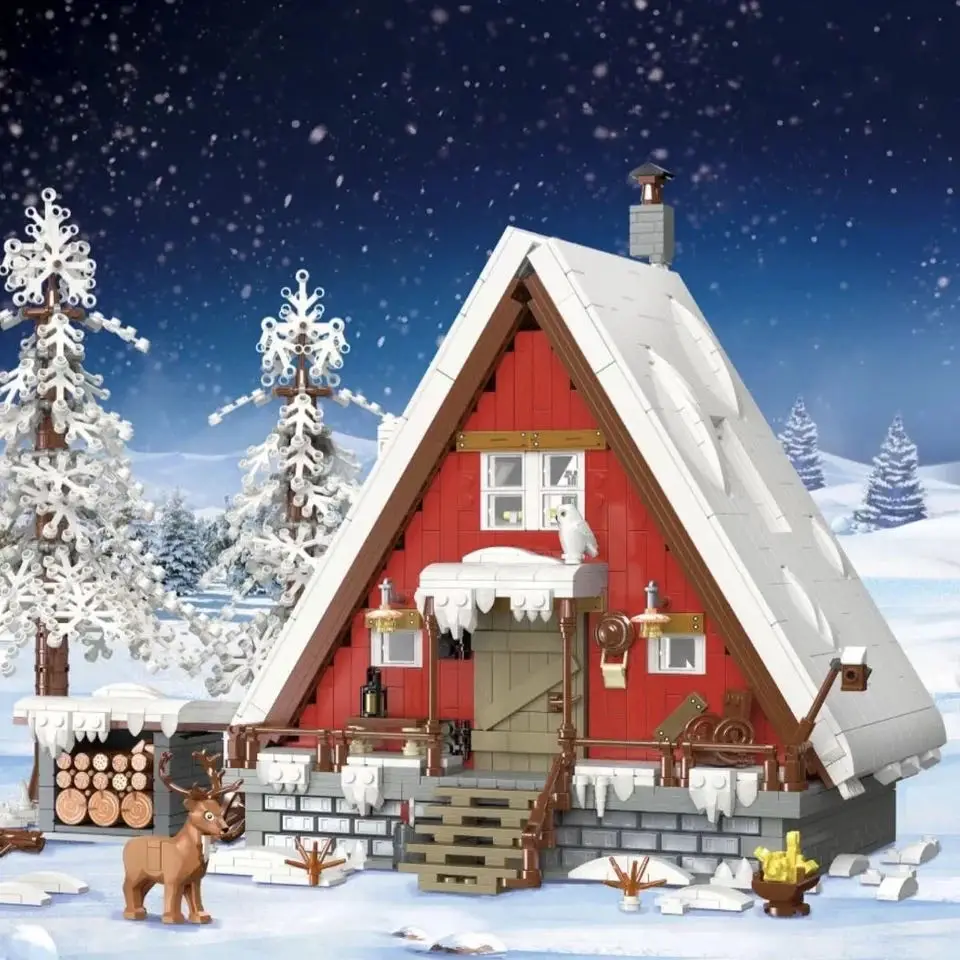 NEW 2025 Christmas Street view House Santa Cabin Model Building Blocks Bricks Snow Winter Forest Modular Architecture Toys Gifts
NEW 2025 Christmas Street view House Santa Cabin Model Building Blocks Bricks Snow Winter Forest Modular Architecture Toys Gifts