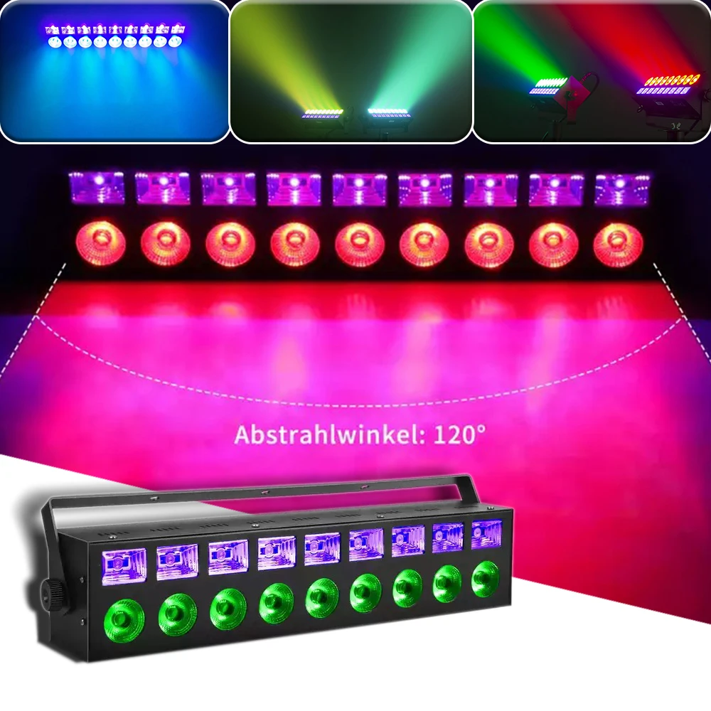 LED Wash Bar 2in1 Effect RGBW and UV Sound Control Light DMX Control Music Rhythm Colorful LAMP DJ Disco TV Desktop Decora Light
LED Wash Bar 2in1 Effect RGBW and UV Sound Control Light DMX Control Music Rhythm Colorful LAMP DJ Disco TV Desktop Decora Light
