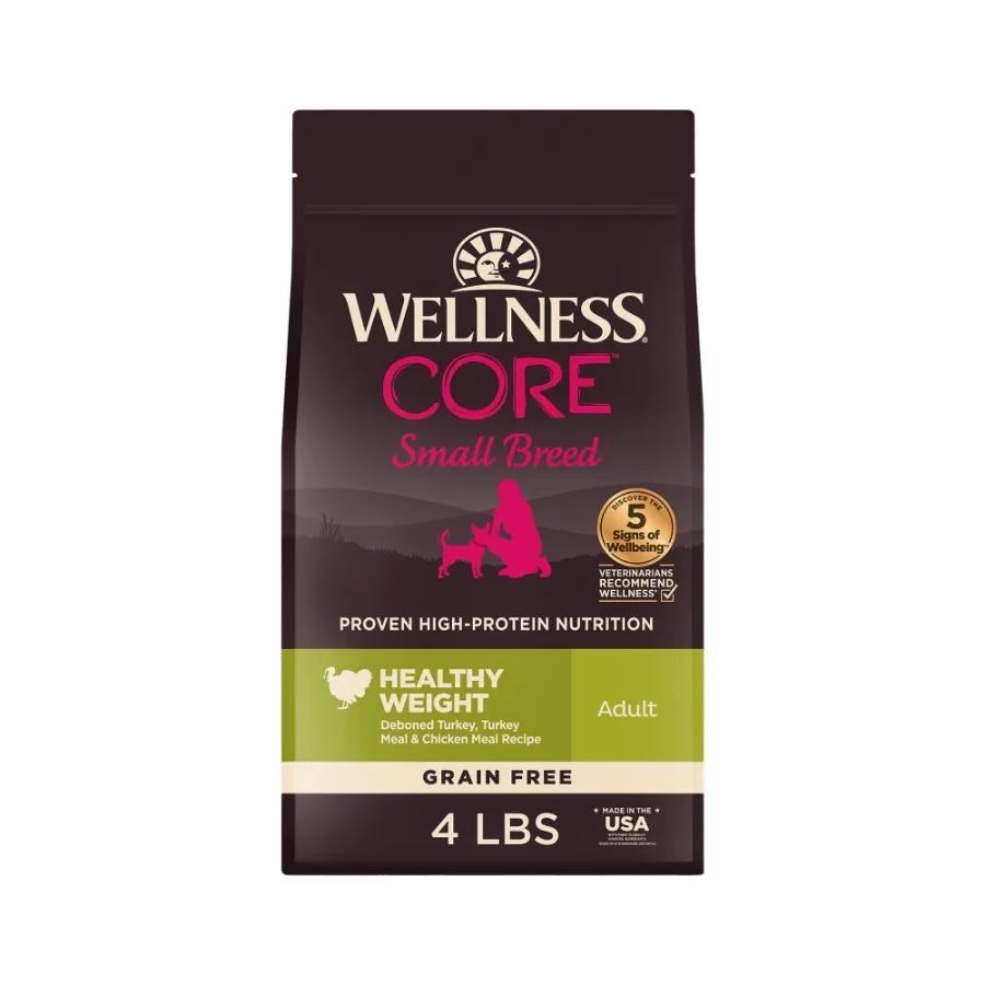 CORE Dry Dog Food, Small Breed, Grain Free, High Protein, Natural, Healthy Weight Turkey and Chicken Recipe, 4-Pound Bag
CORE Dry Dog Food, Small Breed, Grain Free, High Protein, Natural, Healthy Weight Turkey and Chicken Recipe, 4-Pound Bag