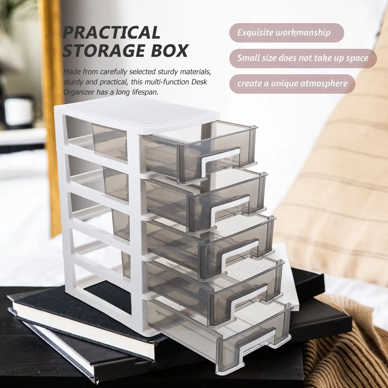 Drawer Storage Cabinet Style Makeup Organizer Stationery Portable Multi-function Desk Pp Container Student
Drawer Storage Cabinet Style Makeup Organizer Stationery Portable Multi-function Desk Pp Container Student