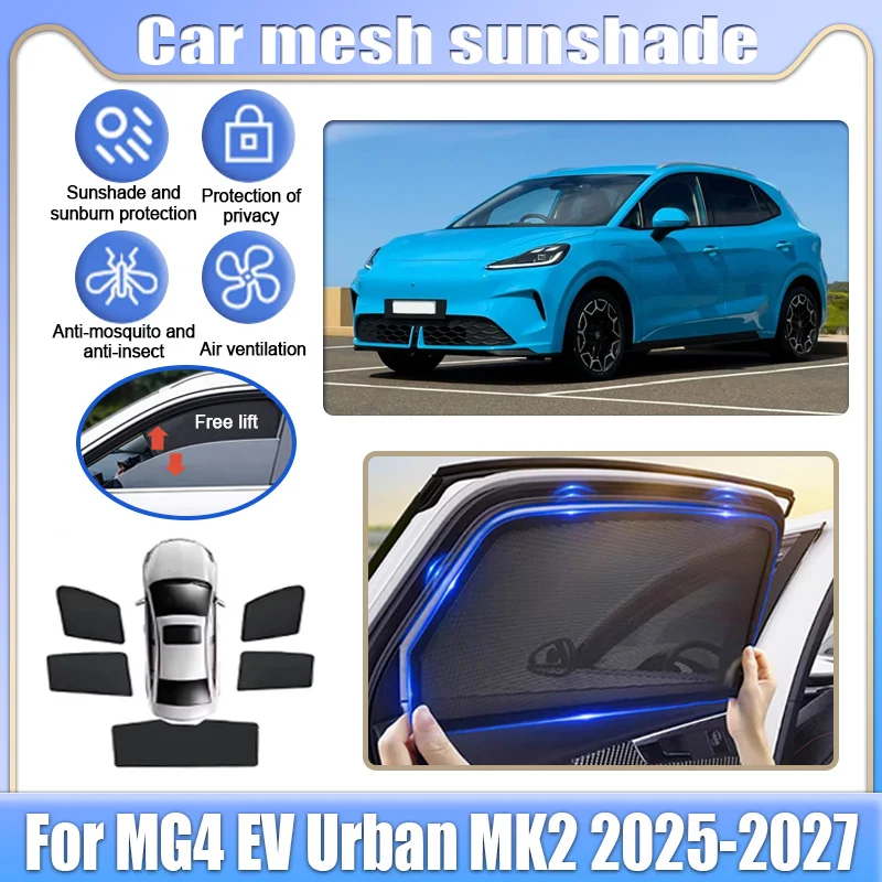 Car Mesh Shades For MG4 EV Urban MK2 2025-2027 Window Sunshades Sunscreen Privacy Curtains Sun Visor Mosquito Auto Accessories
Car Mesh Shades For MG4 EV Urban MK2 2025-2027 Window Sunshades Sunscreen Privacy Curtains Sun Visor Mosquito Auto Accessories
