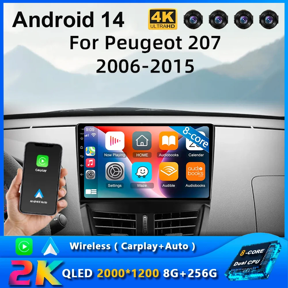 Android 14 Srnubi SSR 2 Din For Peugeot 207 CC 207CC 2006 - 2015 Car Radio Multimedia Player Carplay Stereo GPS DVD Head Unit
Android 14 Srnubi SSR 2 Din For Peugeot 207 CC 207CC 2006 - 2015 Car Radio Multimedia Player Carplay Stereo GPS DVD Head Unit