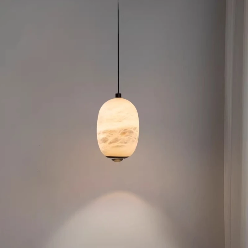 Luxury Alabaster Marble Pendant Light LED Dining Room Bar Counter Bedroom Bedside Study Hotel Modern Designer Small Hanging Lamp
Luxury Alabaster Marble Pendant Light LED Dining Room Bar Counter Bedroom Bedside Study Hotel Modern Designer Small Hanging Lamp