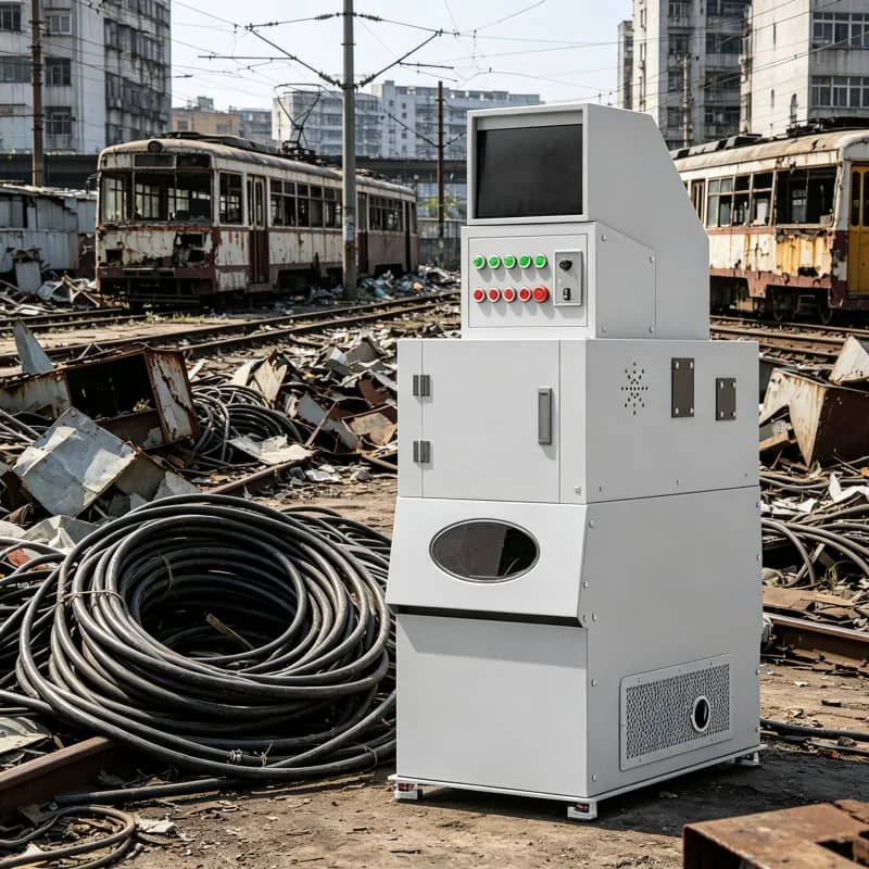 Copper Plastic Separator Machine High Separation Rate 99.5% Customized Wire Diameter Car Bottom Wire Motorcycle Electric Wire
Copper Plastic Separator Machine High Separation Rate 99.5% Customized Wire Diameter Car Bottom Wire Motorcycle Electric Wire