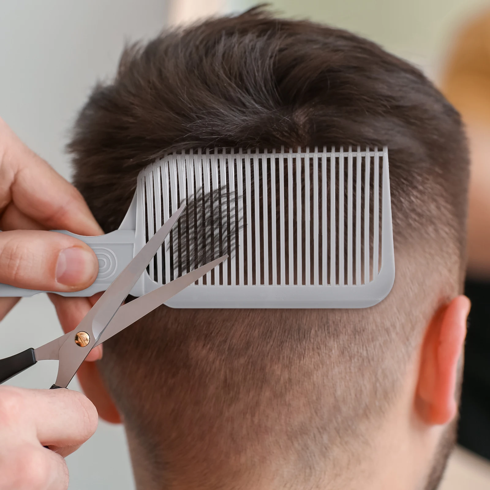 Stylish Mens Barber Comb Professional Hair Cutting Tool Salon Blending Comb for Fades Safety Flat Top Styling Hair Accessory
Stylish Mens Barber Comb Professional Hair Cutting Tool Salon Blending Comb for Fades Safety Flat Top Styling Hair Accessory