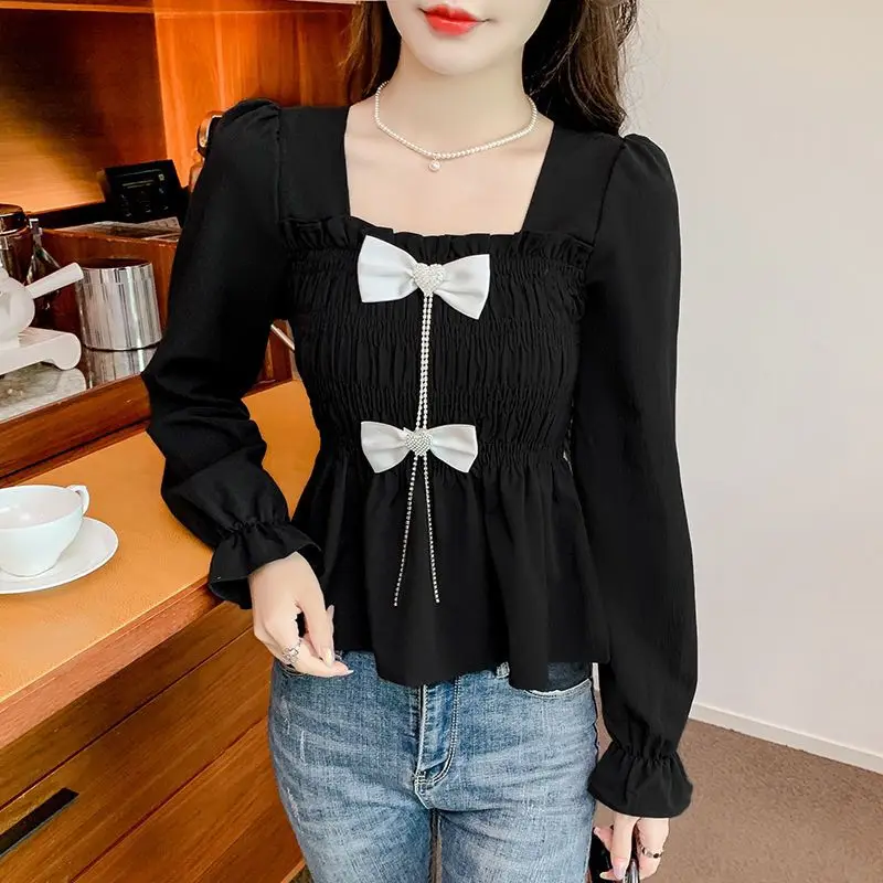 French Sweet Bubble Long Sleeve Butterfly Large Size Waist Look Slim and Stylish Small Shirt Beautiful and Unique Top
French Sweet Bubble Long Sleeve Butterfly Large Size Waist Look Slim and Stylish Small Shirt Beautiful and Unique Top