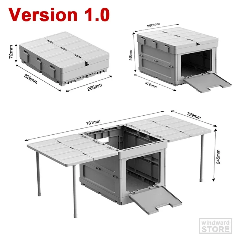 Camping Folding Storage Box Portable Outdoor Picnic Table Vehicle-mounted Storage Case Fishing Folding Desk Snack Storage Box
Camping Folding Storage Box Portable Outdoor Picnic Table Vehicle-mounted Storage Case Fishing Folding Desk Snack Storage Box
