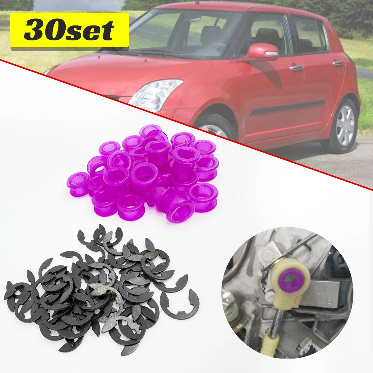 30set Gear Shifter Cable Linkage Bushing Sleeve Alto Both End Grommet Fix for Fiat Sedici Suzuki Swift Sport SX4 Repair Kit Car
30set Gear Shifter Cable Linkage Bushing Sleeve Alto Both End Grommet Fix for Fiat Sedici Suzuki Swift Sport SX4 Repair Kit Car