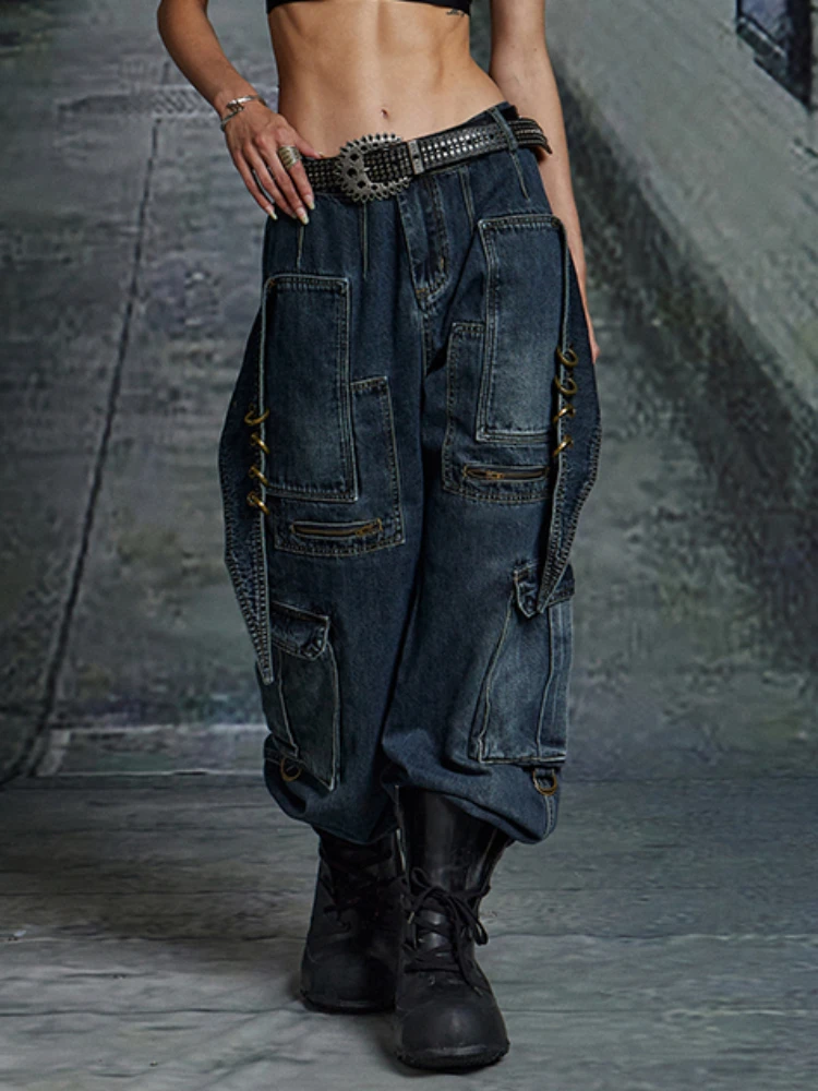Original Design Men's Punk Hip Hop Avant-Garde Style Deconstruction Washed Hidden Loose Straight Jeans Trousers Women's Pants
Original Design Men's Punk Hip Hop Avant-Garde Style Deconstruction Washed Hidden Loose Straight Jeans Trousers Women's Pants