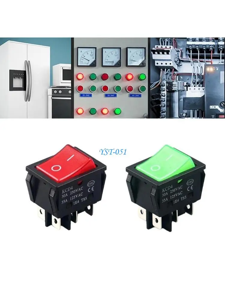 E15A 30A 250VAC LED Light Boats Marine Toggle Switches 6 Pin Rocker Switches
E15A 30A 250VAC LED Light Boats Marine Toggle Switches 6 Pin Rocker Switches