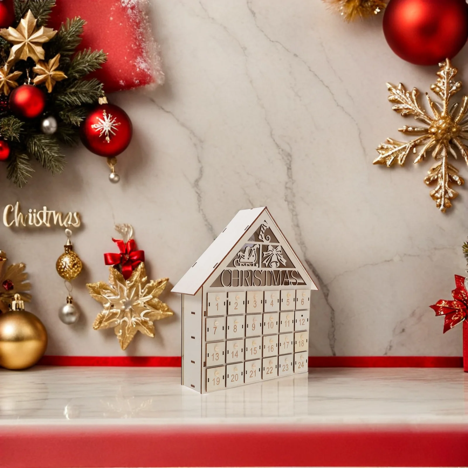 Christmas Countdown Calendar 24 Days Wooden Advent House with LED Fun DIY Holiday Decor Countdown to Christmas
Christmas Countdown Calendar 24 Days Wooden Advent House with LED Fun DIY Holiday Decor Countdown to Christmas