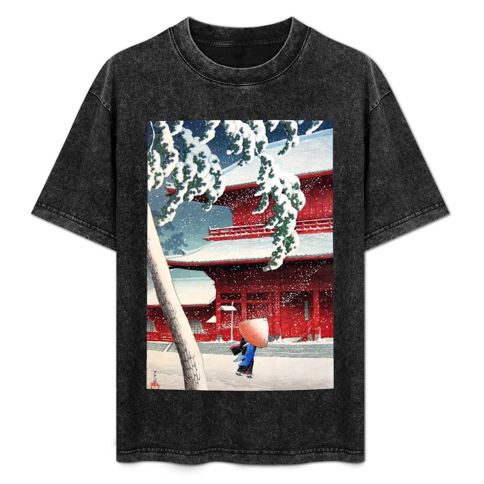 Kawase Hasui - Zojoji Temple in Snow T-Shirt Summer Casual Loose T-Shirt
Kawase Hasui - Zojoji Temple in Snow T-Shirt Summer Casual Loose T-Shirt