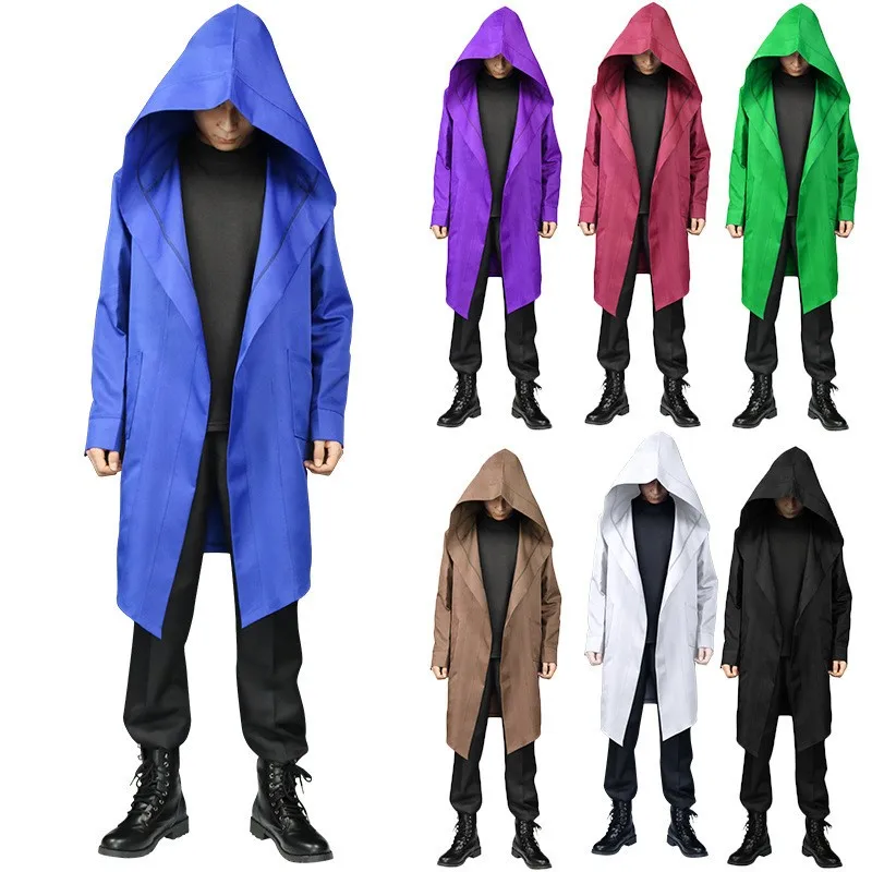 Adult Halloween Medieval Assassin's Windbreaker Men's Dark Death Robe Cloak Outerwear Stylish Stage Costume
Adult Halloween Medieval Assassin's Windbreaker Men's Dark Death Robe Cloak Outerwear Stylish Stage Costume