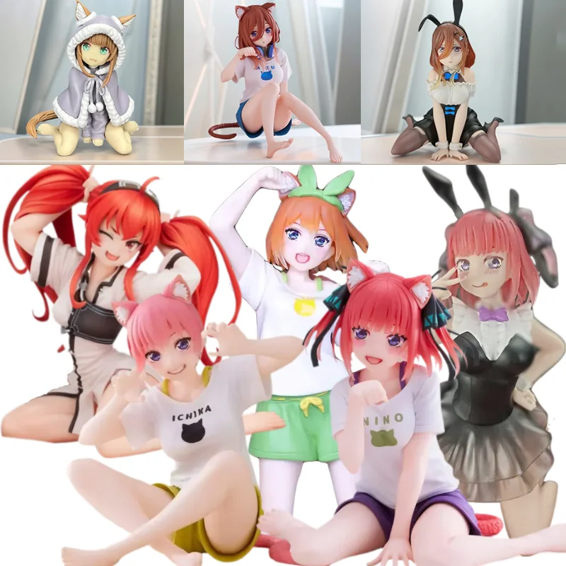 12cm Anime Nakano Yotsuba Ichika Nino Figurine The Quintessential Quintuplets Figures Nakano Miku Bunny Figures PVC Model Toys
12cm Anime Nakano Yotsuba Ichika Nino Figurine The Quintessential Quintuplets Figures Nakano Miku Bunny Figures PVC Model Toys