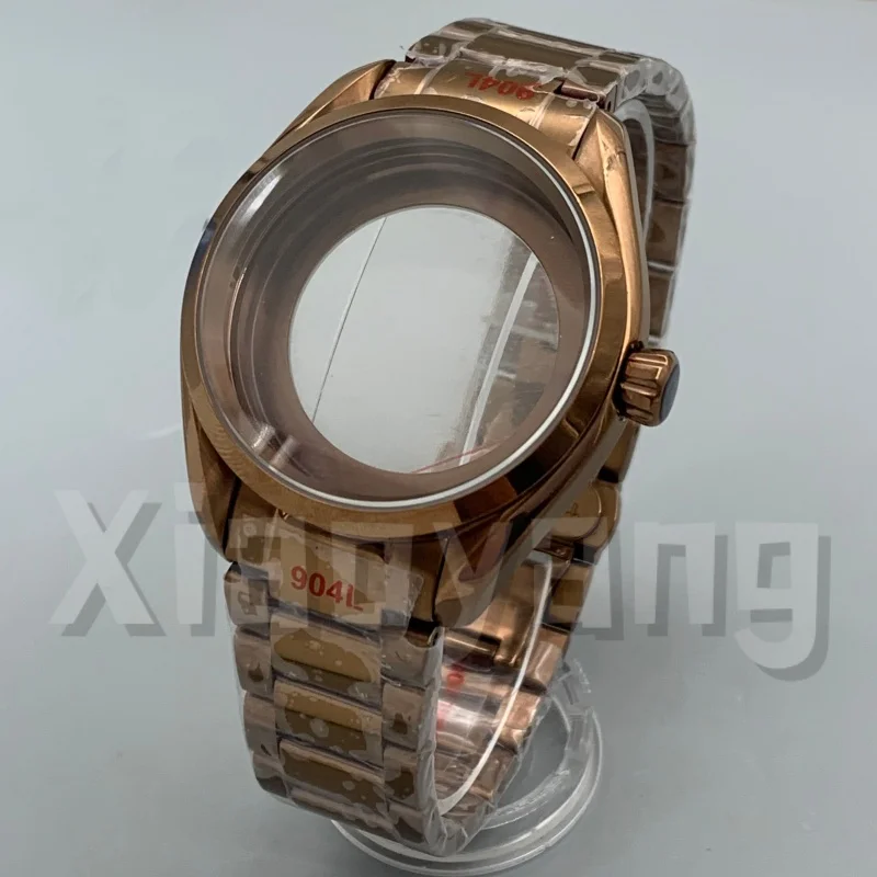 40MM NH35 Polish Bezel Rose Brass Watch Case Sapphire Glass Fit 33.5mm Watch Dial Suitable NH34 NH35 NH36 Movement Watch Parts
40MM NH35 Polish Bezel Rose Brass Watch Case Sapphire Glass Fit 33.5mm Watch Dial Suitable NH34 NH35 NH36 Movement Watch Parts