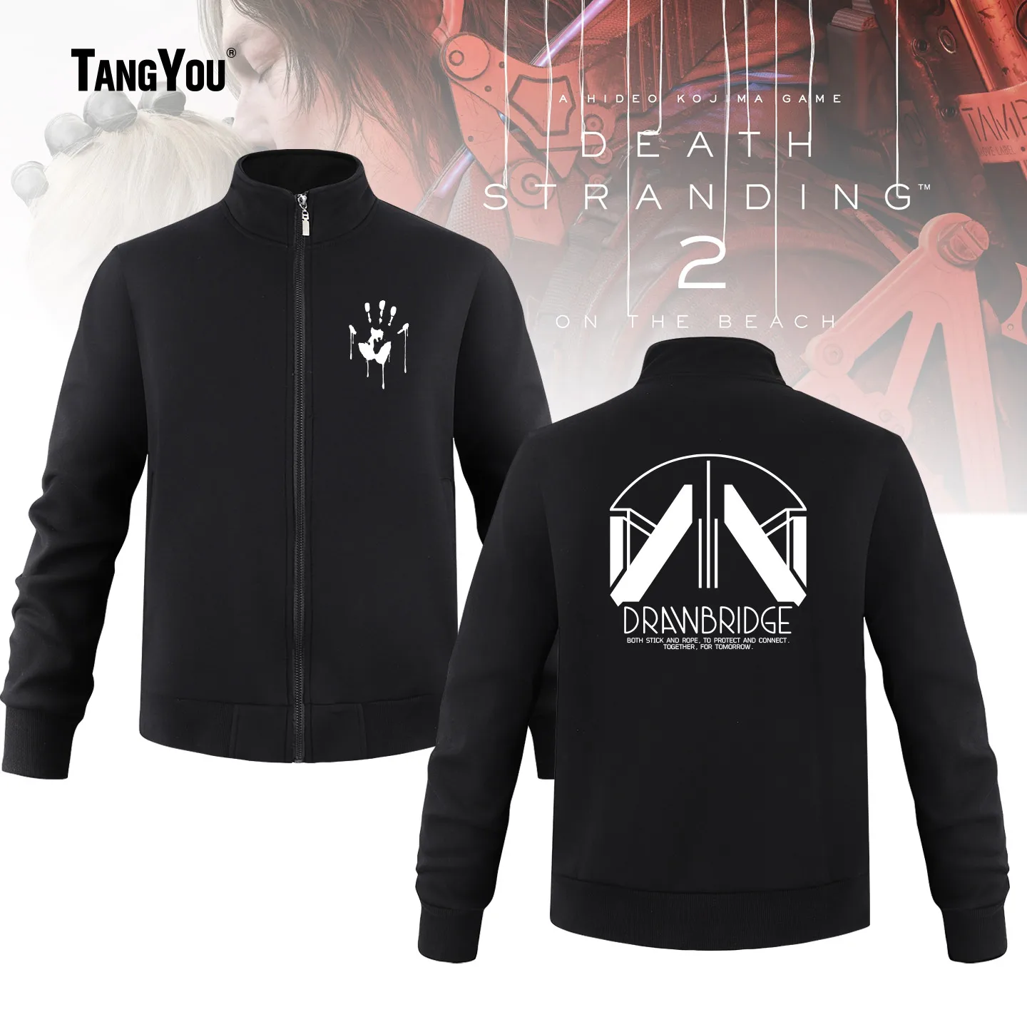Свободная толстовка с длинными рукавами и воротником-стойкой в стиле игры Death Stranding 2, коллаборация, осенне-зимняя, хлопковая
Свободная толстовка с длинными рукавами и воротником-стойкой в стиле игры Death Stranding 2, коллаборация, осенне-зимняя, хлопковая