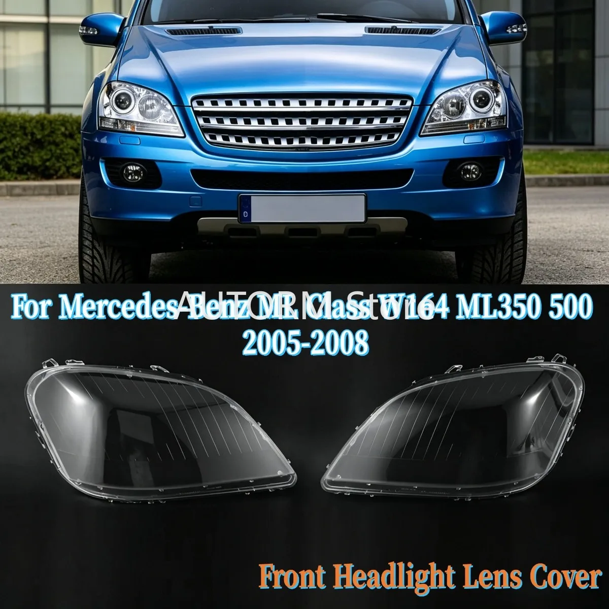 Pair Head Light Covers Clear For Mercedes-Benz ML Class W164 ML350 500 2005-2008 Front Headlight Lens Cover Car Accessories
Pair Head Light Covers Clear For Mercedes-Benz ML Class W164 ML350 500 2005-2008 Front Headlight Lens Cover Car Accessories