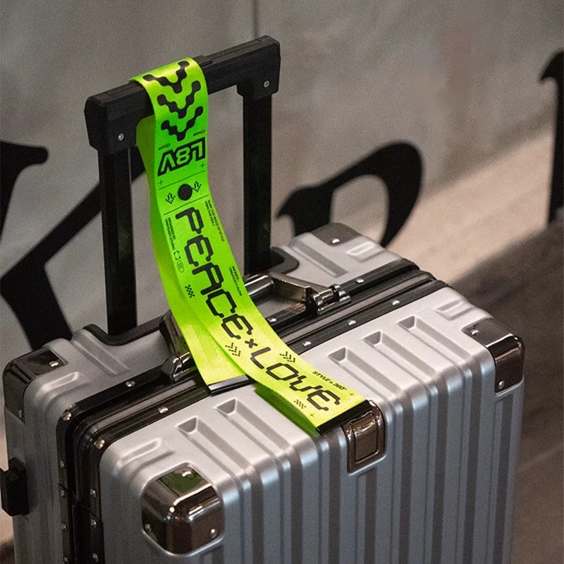 CHASE PEACE LOVE A81 Luggage Tag Fluorescent Green Travel Suitcase Identifier Strap, Anti-Lost Suitcase Label for Airplane
CHASE PEACE LOVE A81 Luggage Tag Fluorescent Green Travel Suitcase Identifier Strap, Anti-Lost Suitcase Label for Airplane