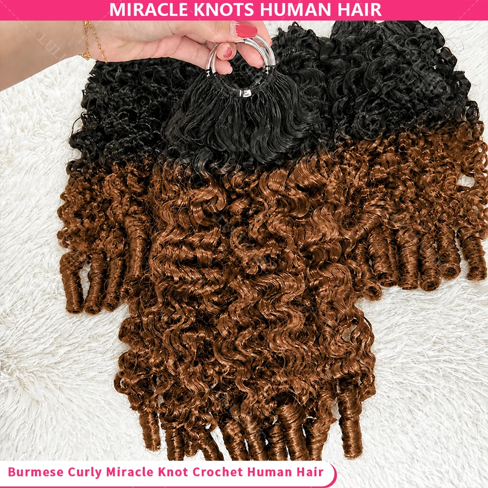Pre-divided Burmese Curly Feather Crochet Human Hair Extension TB30 Brown Highlight Miracle Knots Crochet Bundles Hair For Braid
Pre-divided Burmese Curly Feather Crochet Human Hair Extension TB30 Brown Highlight Miracle Knots Crochet Bundles Hair For Braid