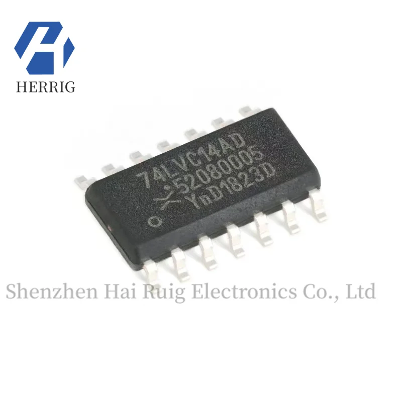 Original genuine 74LVC14AD, 118 SOIC-14 six-way inverting Schmitt trigger logic chip 
Original genuine 74LVC14AD, 118 SOIC-14 six-way inverting Schmitt trigger logic chip