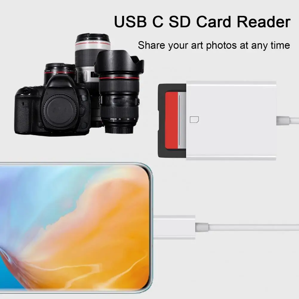 USB Card Reader Wear-resistant Memory Card Reader No Driver Required OTG Function Unique Type-C Memory Card Reader
USB Card Reader Wear-resistant Memory Card Reader No Driver Required OTG Function Unique Type-C Memory Card Reader