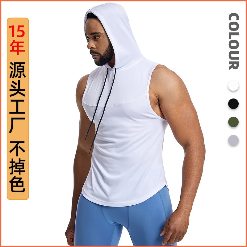 Баскетбольный жилет с шелковой сеткой и капюшоном, мужской весенне-летний высокоэластичный жилет для фитнеса, сетчатый дышащий спортивный быстросохнущий жилет 
Баскетбольный жилет с шелковой сеткой и капюшоном, мужской весенне-летний высокоэластичный жилет для фитнеса, сетчатый дышащий спортивный быстросохнущий жилет