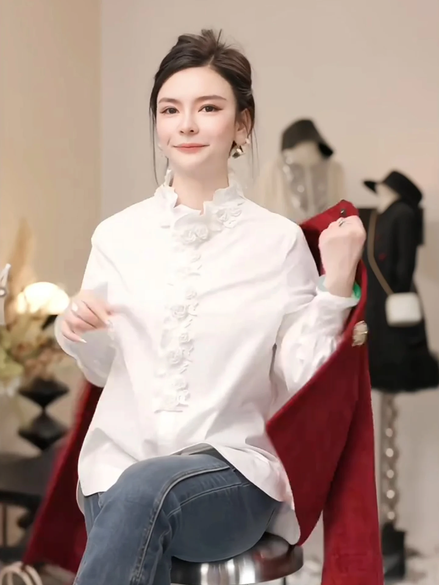 PTHERINE Осенне-зимний кардиган с пуговицами в форме розы, универсальный, свободного кроя, из чистого хлопка, с длинными рукавами, круглым вырезом, на пуговицах
PTHERINE Осенне-зимний кардиган с пуговицами в форме розы, универсальный, свободного кроя, из чистого хлопка, с длинными рукавами, круглым вырезом, на пуговицах