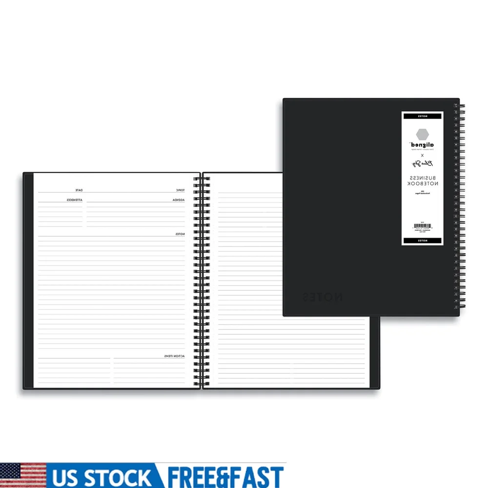 Narrow Rule Business Notebook Wirebound Premium Durability Professional Design 78 Sheets 156 Pages Meeting Agenda Notes Action
Narrow Rule Business Notebook Wirebound Premium Durability Professional Design 78 Sheets 156 Pages Meeting Agenda Notes Action