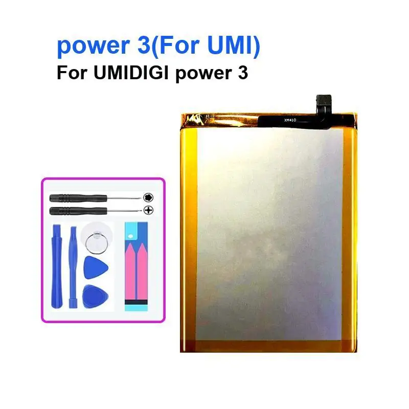 Battery for Umidigi Power 3 Power3 6150mAh High Quality Mobile Phone Replacement Batteries + Tools
Battery for Umidigi Power 3 Power3 6150mAh High Quality Mobile Phone Replacement Batteries + Tools