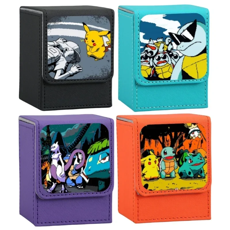 Pokemon Gift Pixel Style Charizard Mewtwo Gengar Self Made Leather Card Storage Box Anime Classics Game Collection Cards Toy
Pokemon Gift Pixel Style Charizard Mewtwo Gengar Self Made Leather Card Storage Box Anime Classics Game Collection Cards Toy