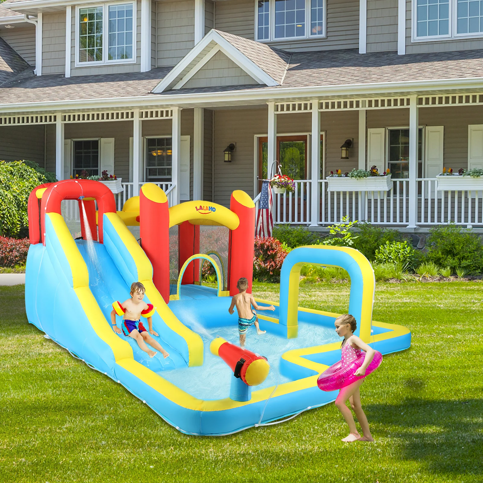 Надувной дом Bounce House, тканевый батут Oxford, красный, желтый, синий, Jumper Bounce House, игрушки для детей, игры на открытом воздухе
Надувной дом Bounce House, тканевый батут Oxford, красный, желтый, синий, Jumper Bounce House, игрушки для детей, игры на открытом воздухе