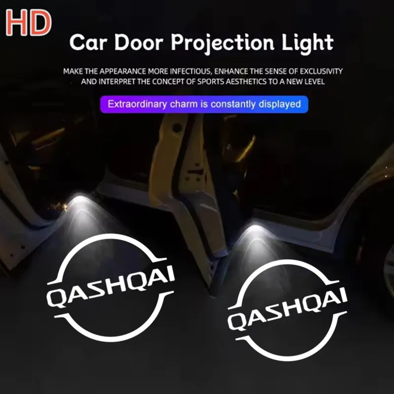 2PCS Door lights Suitable For Nissan Juke Qashqai LOGO logo projector door LED welcome lights
2PCS Door lights Suitable For Nissan Juke Qashqai LOGO logo projector door LED welcome lights