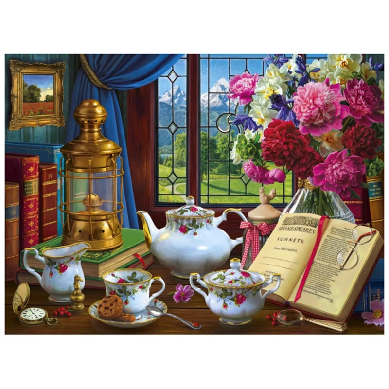 Paint with Diamond Embroidery Diamond Painting Full Round Picture of Rhinestone Home Decor,Afternoon Tea
Paint with Diamond Embroidery Diamond Painting Full Round Picture of Rhinestone Home Decor,Afternoon Tea