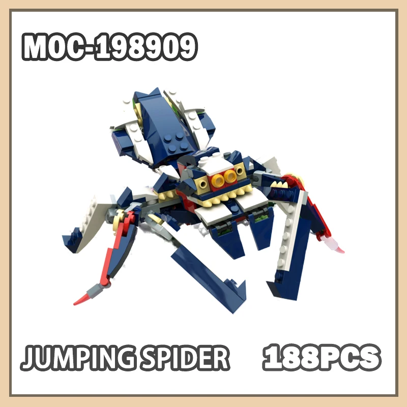 MOC- 198909 Прыгающий паук, строительный блок, модель кирпича, миниатюрный набор «сделай сам», для детей и взрослых, набор мелких частиц, креативные подарки для начинающих, 188 шт.
MOC- 198909 Прыгающий паук, строительный блок, модель кирпича, миниатюрный набор «сделай сам», для детей и взрослых, набор мелких частиц, креативные подарки для начинающих, 188 шт.