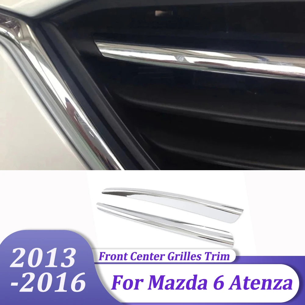 Chrome Front Grill Cover Trims Strip Sticker Exterior Car Styling Accessories For Mazda 6 Atenza 2013 2014 2015 2016
Chrome Front Grill Cover Trims Strip Sticker Exterior Car Styling Accessories For Mazda 6 Atenza 2013 2014 2015 2016