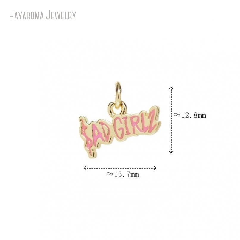 5Pcs Copper Sadgirlz Alphabet Letter Pendant Gold Color Black Enamel Jewelry Wholesale Metal Charms
5Pcs Copper Sadgirlz Alphabet Letter Pendant Gold Color Black Enamel Jewelry Wholesale Metal Charms