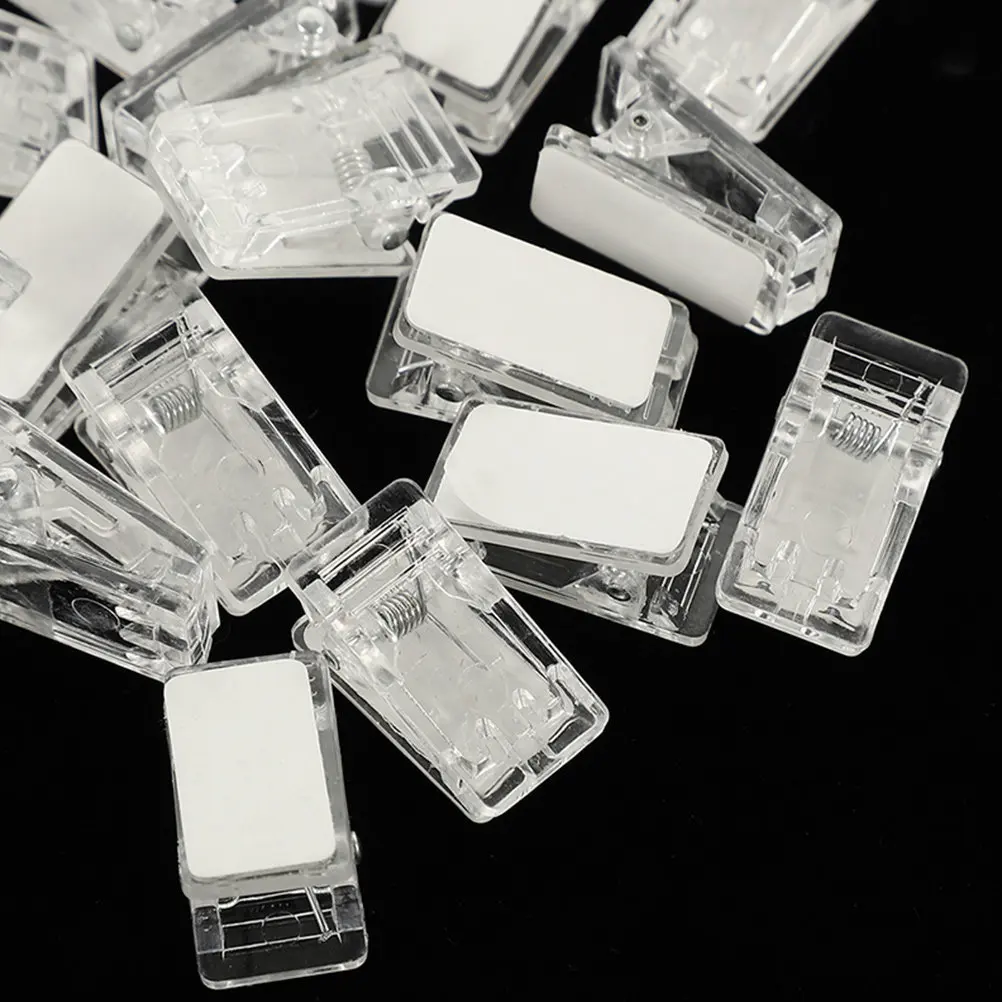 35Pcs Clear Plastic Spring Clips Self Adhesive Wall Mount Clips for Id Cards Badge Name Tags Photo Wall Art Quilt Poster
35Pcs Clear Plastic Spring Clips Self Adhesive Wall Mount Clips for Id Cards Badge Name Tags Photo Wall Art Quilt Poster