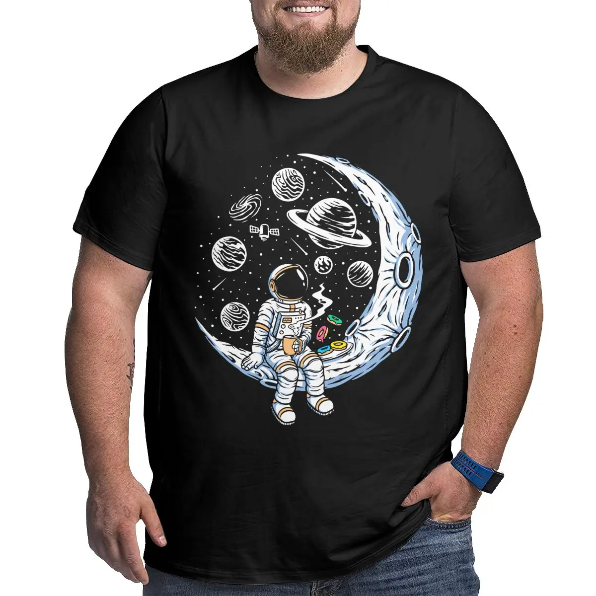 Astronaut Graphic Men's T-Shirts Plus Size Cotton T Shirts for Big and Tall Man Short Sleeve Large Top Tees 1X-6X Clothes Gifts
Astronaut Graphic Men's T-Shirts Plus Size Cotton T Shirts for Big and Tall Man Short Sleeve Large Top Tees 1X-6X Clothes Gifts