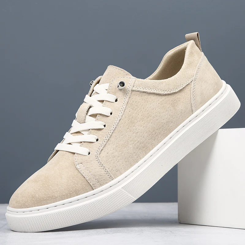 2025 Spring New Casual Shoes for Men Comfortable Pigsuede Leather Shoes Fashion Concise Board Shoes Comfortable Casual Sneakers
2025 Spring New Casual Shoes for Men Comfortable Pigsuede Leather Shoes Fashion Concise Board Shoes Comfortable Casual Sneakers