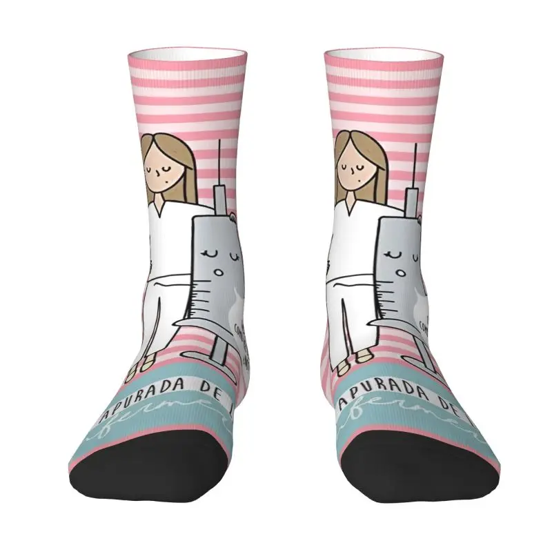 Enfermera En Apuros Doctor Nurse Medicine Men's Crew Socks Unisex Funny 3D Print Dress Socks
Enfermera En Apuros Doctor Nurse Medicine Men's Crew Socks Unisex Funny 3D Print Dress Socks