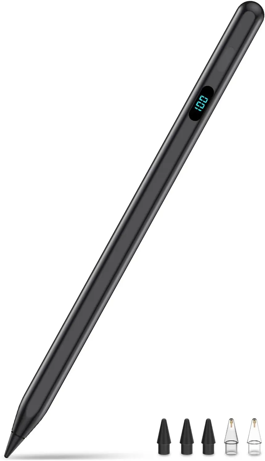 Stylus Pen for iPad Magnetic USB-C Fast Charge 5 Tips Compatible with iPad 6-11th/Air M4/M3/M2/3-5th/Pro M4&M5/11/12.9/13inch/Mini 5-7th
Stylus Pen for iPad Magnetic USB-C Fast Charge 5 Tips Compatible with iPad 6-11th/Air M4/M3/M2/3-5th/Pro M4&M5/11/12.9/13inch/Mini 5-7th