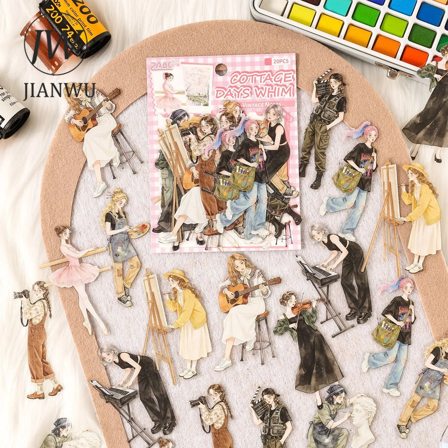 JIANWU Old Time Paper Series Vintage Girl Character Landscape Material Collage PET Sticker Creative DIY Journal Stationery
JIANWU Old Time Paper Series Vintage Girl Character Landscape Material Collage PET Sticker Creative DIY Journal Stationery