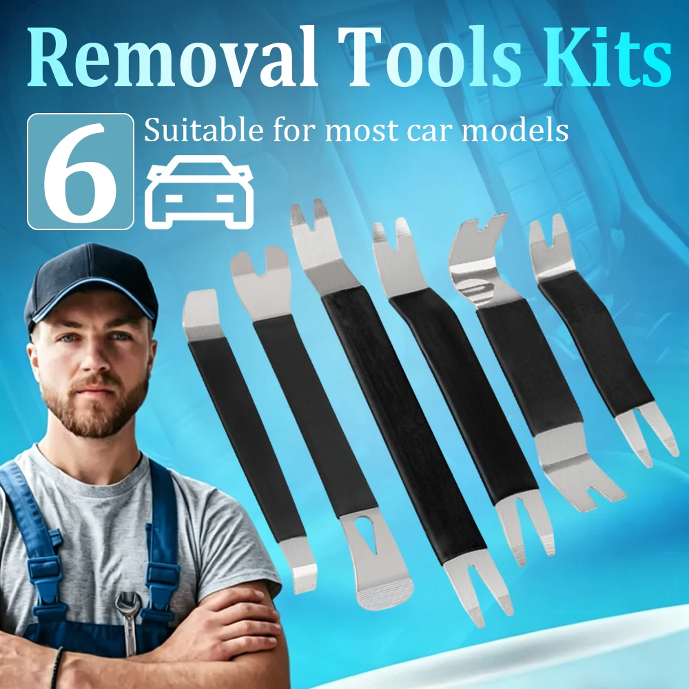 6Pcs Portable Auto Door Clip Trim Removal Tools Kits Car Dashboard Audio Radio Panel Repair Metal Removal Pry Disassembly Tool
6Pcs Portable Auto Door Clip Trim Removal Tools Kits Car Dashboard Audio Radio Panel Repair Metal Removal Pry Disassembly Tool