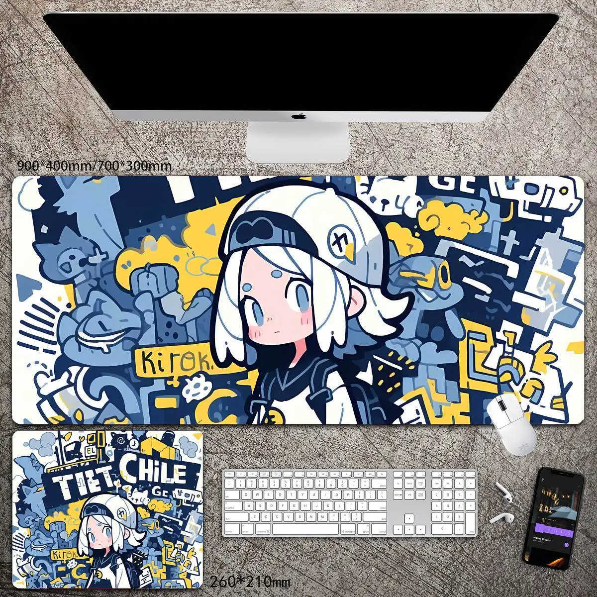Large Graffiti Girl Anime Style Extra Large Gaming Mouse Pad Non Slip Rubber Stitched Edge Desk Mat For PC Laptop Office
Large Graffiti Girl Anime Style Extra Large Gaming Mouse Pad Non Slip Rubber Stitched Edge Desk Mat For PC Laptop Office