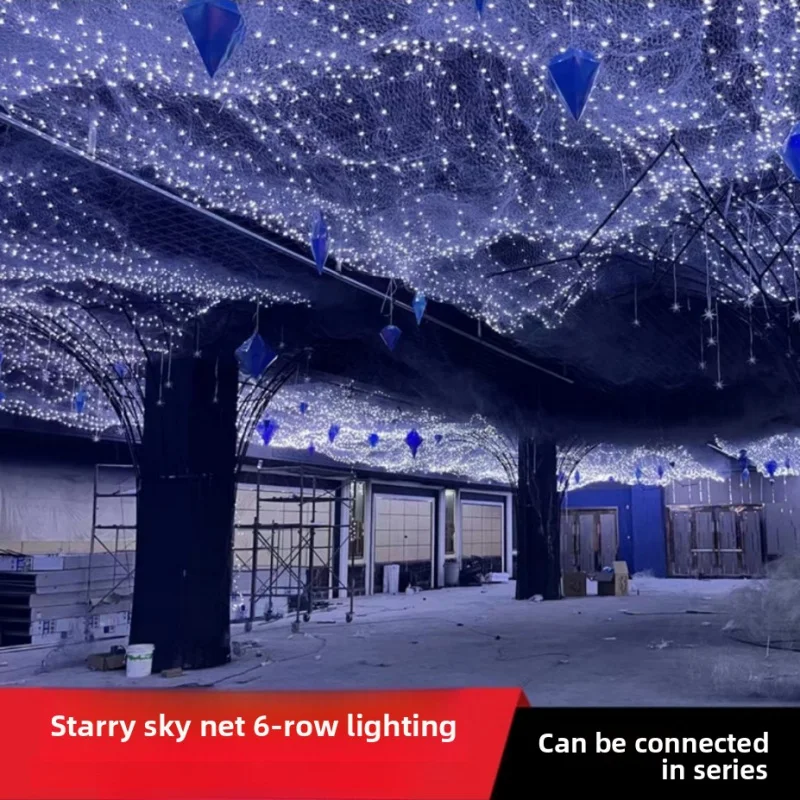 Wedding Starry Sky Ceiling Fishnet Light Gypsophila Ambient Light Party Bedroom Decoration Wire String Lights
Wedding Starry Sky Ceiling Fishnet Light Gypsophila Ambient Light Party Bedroom Decoration Wire String Lights