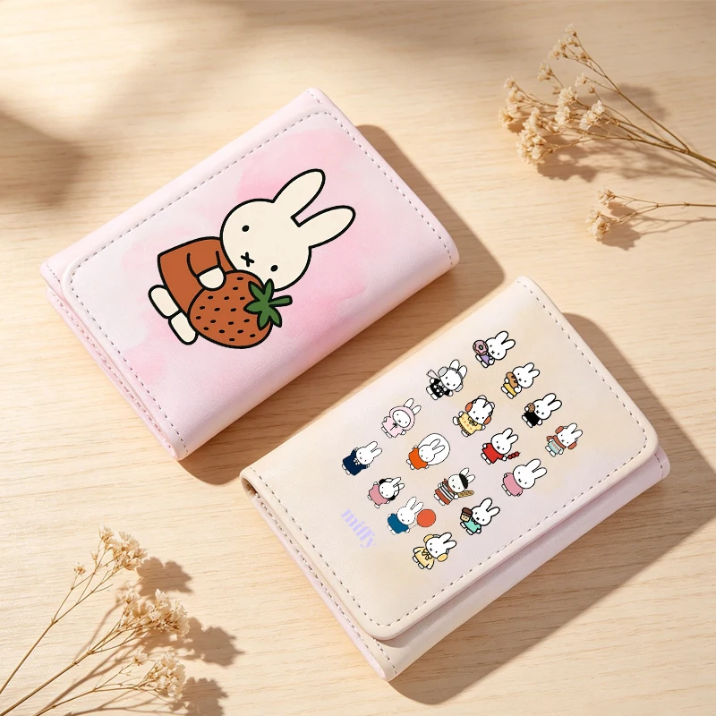 Miffys Wallet Women Kawaii Card Bag Three Fold PU Wallet Cute Cartoon Money Bag Female Fashion Credit Card Holder Coin Purse New
Miffys Wallet Women Kawaii Card Bag Three Fold PU Wallet Cute Cartoon Money Bag Female Fashion Credit Card Holder Coin Purse New