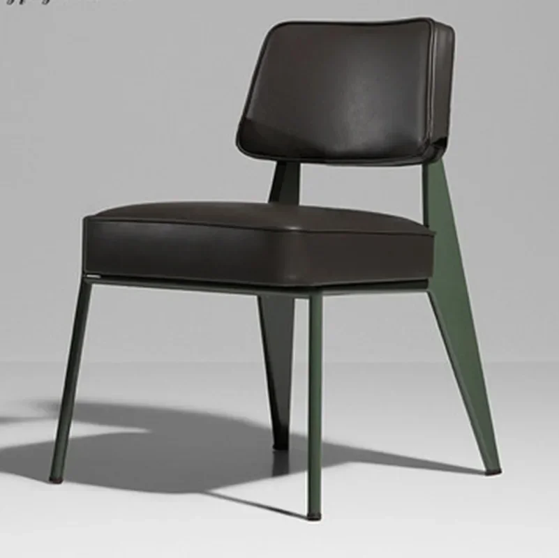 Dining Chairs Nordic Leisure Leather Chair Comfortable Designer Chair Replica Metal Frame Armchair Modern Home Office
Dining Chairs Nordic Leisure Leather Chair Comfortable Designer Chair Replica Metal Frame Armchair Modern Home Office