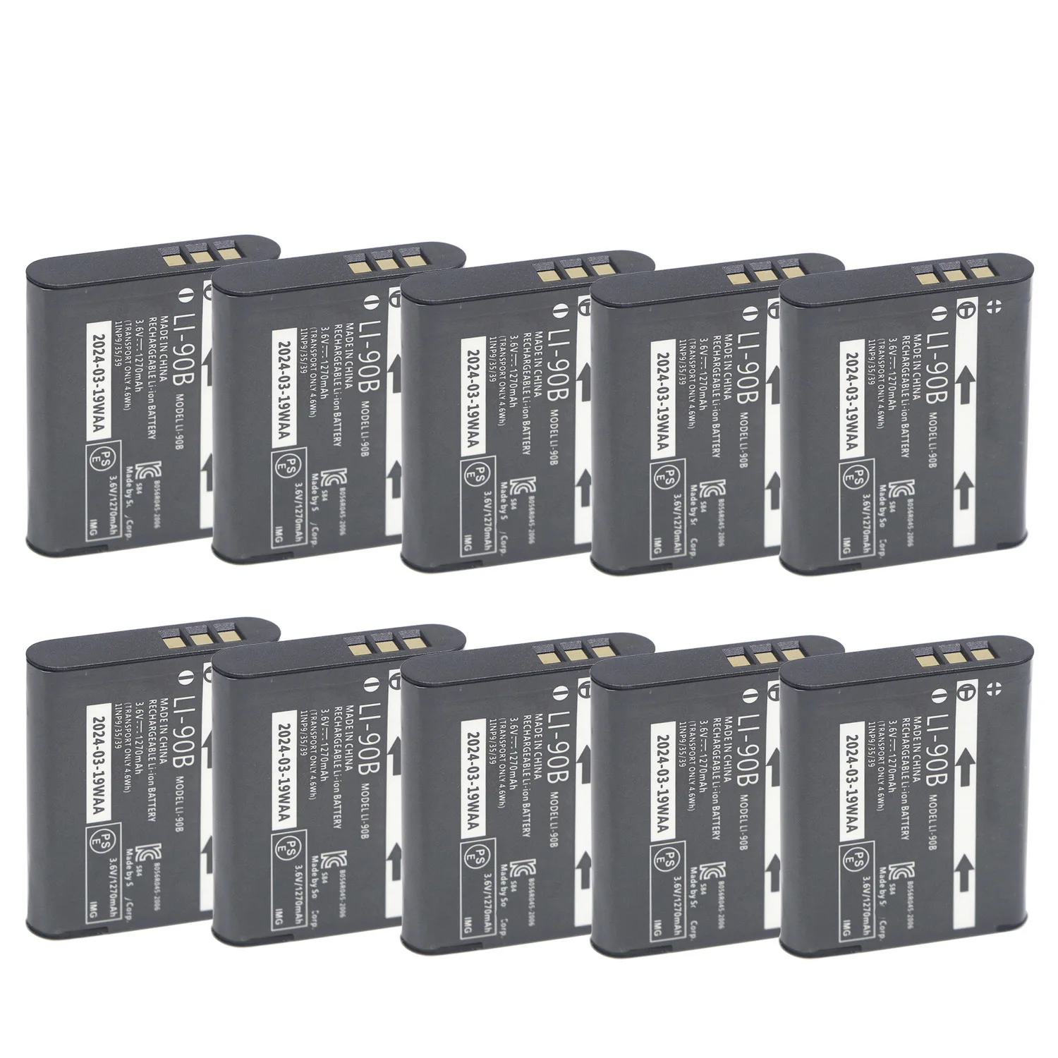 A brand new set of 28 batteries LI-90B Spare Battery 1100mAh High Capacity for Olympus Stylus TG-4 TG-5 OM-D E-M5 - Rechargeable
A brand new set of 28 batteries LI-90B Spare Battery 1100mAh High Capacity for Olympus Stylus TG-4 TG-5 OM-D E-M5 - Rechargeable
